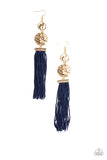 Lotus Gardens - Blue Paparazzi Earrings