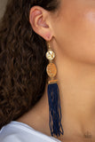 Lotus Gardens - Blue Paparazzi Earrings