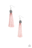 Make Room For Plume - Pink Paparazzi Earrings