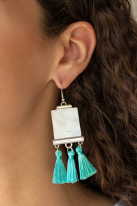 Tassel Retreat - Blue Paprazzi Earrins