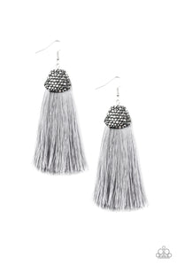 Razzle Riot - Silver Paparazzi Earrings