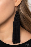 Magic Carpet Ride - Black Paparazzi Earrings