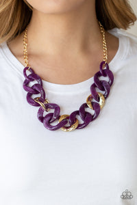 I Have A HAUTE Date - Purple Necklace