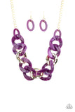 I Have A HAUTE Date - Purple Necklace