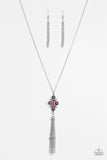 Sedona Skies - Red Paparazzi Necklace Set