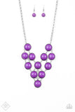 Pop-YOU-lar Demand - Purple Necklace Set