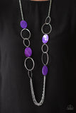 Kaleidoscope Coasts - Purple Necklace