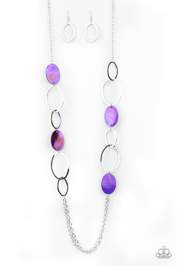 Kaleidoscope Coasts - Purple Necklace