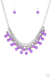 Friday Night Fringe - Purple Necklace