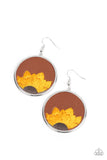 Sun-Kissed Sunflowers - Brown Paparazzi Earrings