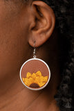 Sun-Kissed Sunflowers - Brown Paparazzi Earrings