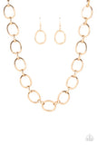 HAUTE-ly Contested - Gold Paparazzi Necklace