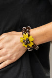 Tropical Flavor - Yellow Wood Paparazzi Bracelet