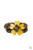 Tropical Flavor - Yellow Wood Paparazzi Bracelet