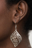 Your Vine Or Mine - Silver Paparazzi Earrings