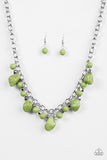 Paleo Princess - Green Paparazzi Necklace Set