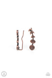 It's Just a Phase - Copper Paparazzi Earrings