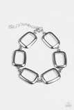 Gorgeously Geometric - Silver Paparazzi Necklace Set