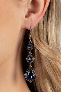 Prague Princess - Blue Paparazzi Earrings