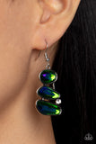 Gem Galaxy - Green Paparazzi Earrings