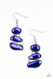 Gem Galaxy - Blue Paparazzi Earrings