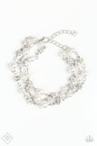 You May Kiss The Bride - White Paparazzi Necklace Set