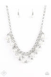 You May Kiss The Bride - White Paparazzi Necklace Set