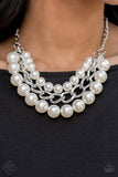 Empire State Empress - White Paparazzi Necklace Set