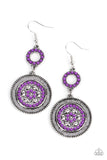 Meadow Mantra - Purple Paparazzi Earrings