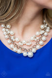 BALLROOM Service - White Paparazzi Necklace