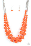 Summer Excursion - Orange Paparazzi Necklace