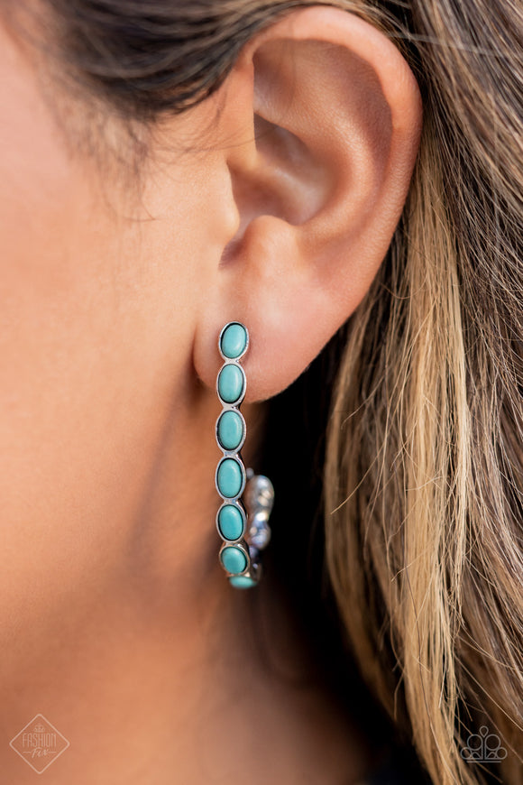 Kick Up a SANDSTORM - Blue Paparazzi Earrings Set