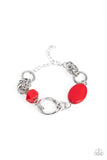 Sonoran Solo - Red Paparazzi Necklace Set