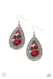 Nautical Daydream - Red Paparazzi Earrings Set