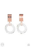 Clear Out! - Copper Clip-on Paparazzi Earrings