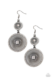 Bring Down the WHEELHOUSE - Black Paparazzi Earrings