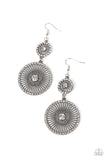 Bring Down the WHEELHOUSE - White Paparazzi Earrings