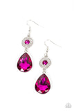 Collecting My Royalties - Pink Paparazzi Earrings