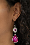 Collecting My Royalties - Pink Paparazzi Earrings