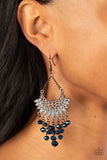 Chromatic Cascade - Blue Paparazzi Earrings