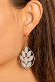 Glacial Glades - White Paparazzi Earrings & Bracelet Set