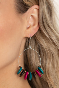 Surf Camp - Multi Paparazzi Earrings