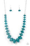 Happy-GLOW-Lucky - Blue Paparazzi Necklace Set