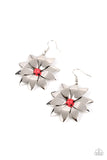 Pinwheel Prairies - Red Paparazzi Earrings