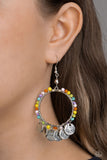 Bohemian Beach Blast - Multi Paparazzi Earrings