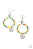 Cayman Catch - Yellow Multi Paparazzi Earrings