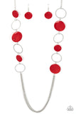 Beach Hub - Red Paparazzi Necklace