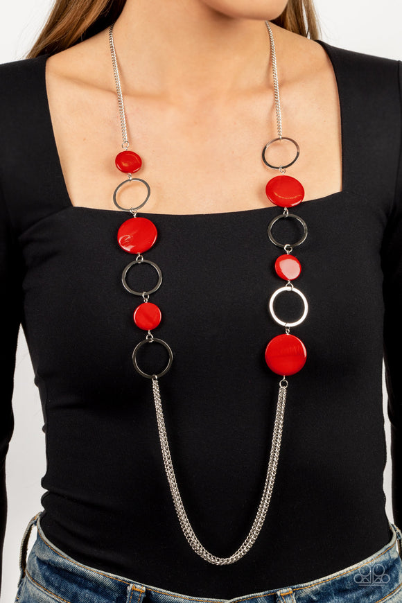 Beach Hub - Red Paparazzi Necklace