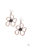 Wildflower Walkway - Copper Paparazzi Earrings