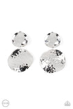 Rush Hour - Silver Clip-on Paparazzi Earrings